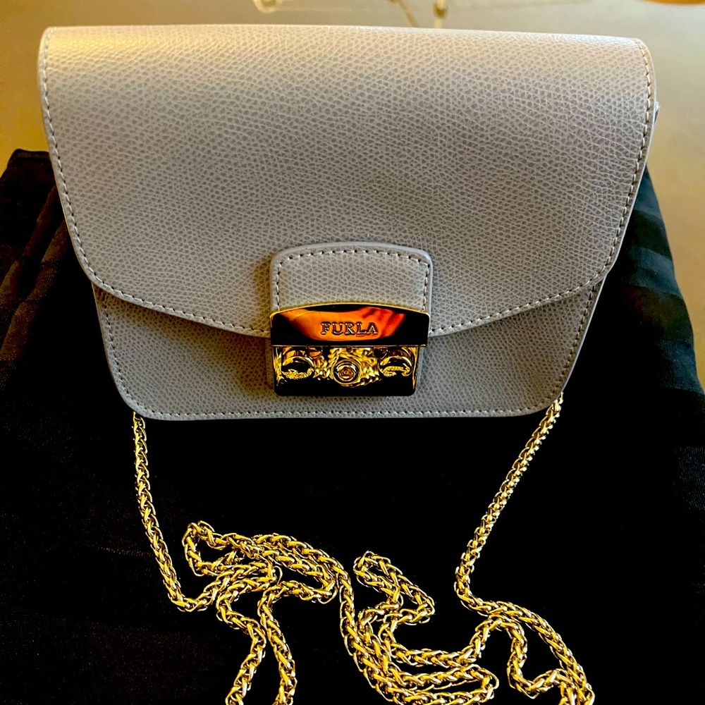 Furla cross body with gold chain